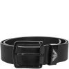 Emporio Armani Black Leather Belt 95CM For Men
