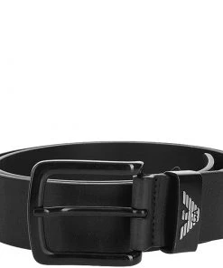 Emporio Armani Black Leather Belt 95CM For Men