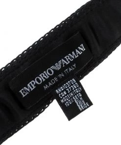 Emporio Armani Colorblock Striped Silk Knit Square Bottom Tie For Men -Emporio Armani sale luxury men emporio armani new accessories p167308 001