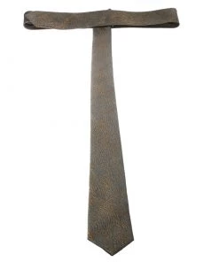 Emporio Armani Grey And Mustard Yellow Embossed Jacquard Skinny Tie For Men -Emporio Armani sale luxury men emporio armani new accessories p178744 001