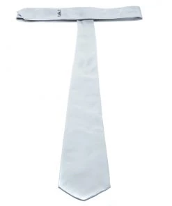 Emporio Armani Grey Silk Logo Embroidered Traditional Tie For Men -Emporio Armani sale luxury men emporio armani new accessories p178748 001