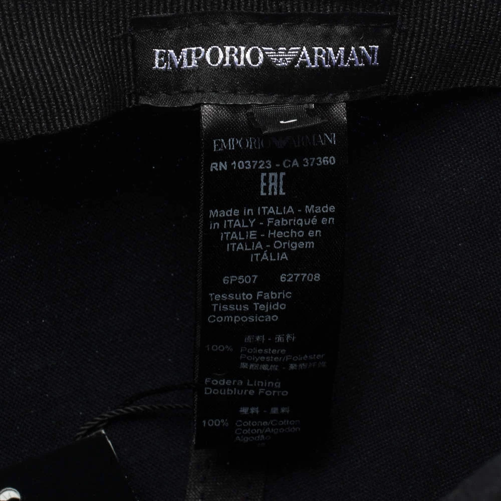 Emporio Armani Blue Logo Pattern Baseball Cap L For Men 9 Emporio Armani Blue Logo Pattern Baseball Cap L For Men - Image 7