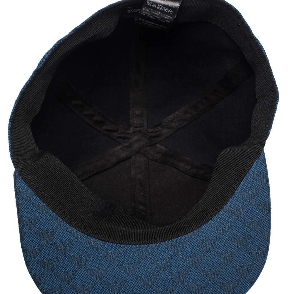 Emporio Armani Blue Logo Pattern Baseball Cap L For Men 8 Emporio Armani Blue Logo Pattern Baseball Cap L For Men - Image 6