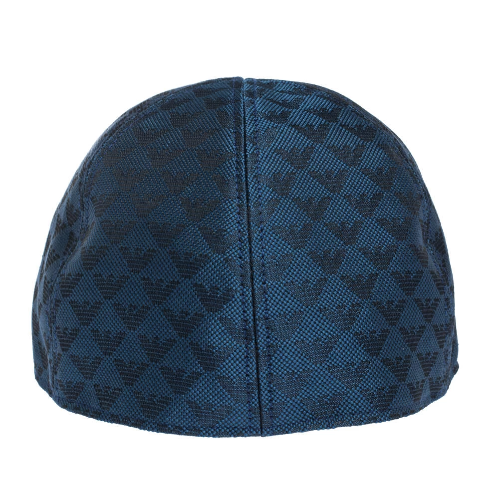 Emporio Armani Blue Logo Pattern Baseball Cap L For Men 6 Emporio Armani Blue Logo Pattern Baseball Cap L For Men - Image 4