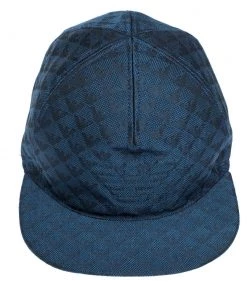 Emporio Armani Blue Logo Pattern Baseball Cap M For Men -Emporio Armani sale luxury men emporio armani new accessories p306339 001