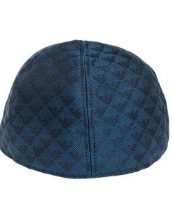 Emporio Armani Blue Logo Pattern Baseball Cap M For Men -Emporio Armani sale luxury men emporio armani new accessories p306339 005