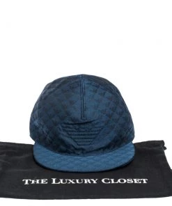 Emporio Armani Blue Logo Pattern Baseball Cap M For Men -Emporio Armani sale luxury men emporio armani new accessories p306339 007