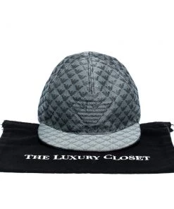 Emporio Armani Slate Grey Logo Detail Baseball Cap M For Men -Emporio Armani sale luxury men emporio armani new accessories p329590 001