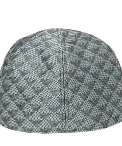 Emporio Armani Platinum Blue Logo Pattern Baseball Cap M For Men -Emporio Armani sale luxury men emporio armani new accessories p356521 001