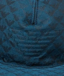 Emporio Armani Royal Blue Logo Pattern Baseball Cap M For Men -Emporio Armani sale luxury men emporio armani new accessories p356523 003