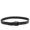 Emporio Armani Black Embossed Logo Leather Douglas Classic Belt 105CM For Men -Emporio Armani sale luxury men emporio armani new accessories p382327 006