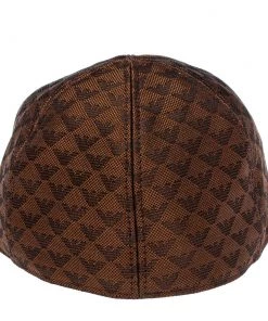 Emporio Armani Brown Monogram Pattern Baseball Cap S For Women -Emporio Armani sale luxury men emporio armani new accessories p391139 005
