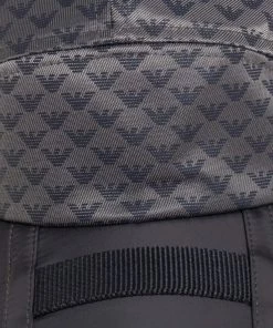 Emporio Armani Grey All Over Eagle Pattern Baseball Hat S/M For Men -Emporio Armani sale luxury men emporio armani new accessories p428466 005