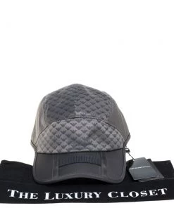 Emporio Armani Grey All Over Eagle Pattern Baseball Hat S/M For Men -Emporio Armani sale luxury men emporio armani new accessories p428466 006