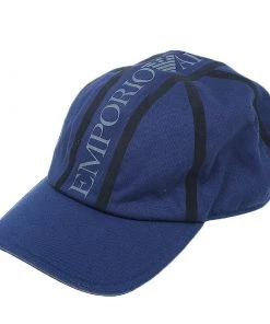 Emporio Armani Blue Logo Cap Size L - XL For Men