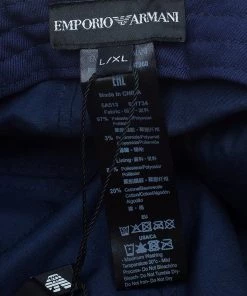 Emporio Armani Blue Logo Cap Size L - XL For Men -Emporio Armani sale luxury men emporio armani new accessories p52778 005