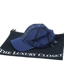 Emporio Armani Blue Logo Cap Size L - XL For Men -Emporio Armani sale luxury men emporio armani new accessories p52778 006
