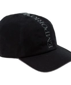 Emporio Armani Black Logo Cap Size L- XL OP 300 For Men