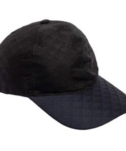 Emporio Armani Navy Black Logo Baseball Cap For Men