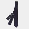 Emporio Armani Night Blue Silk Skinny Tie For Men