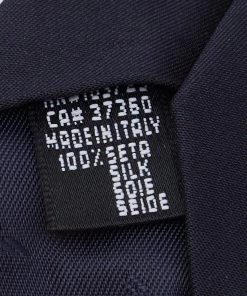 Emporio Armani Night Blue Silk Skinny Tie For Men -Emporio Armani sale luxury men emporio armani new accessories p634137 004
