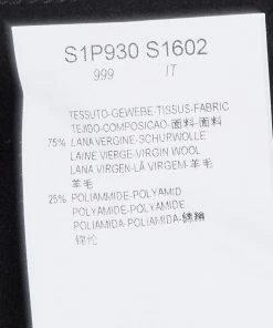 Emporio Armani Black Felt Zip Detail Pleated Trousers XXL For Men -Emporio Armani sale luxury men emporio armani new clothes p106672 0005