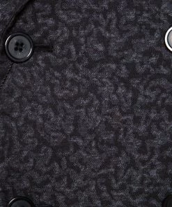 Emporio Armani Dark Grey Patterned Jacquard Wool Double Breasted Blazer M For Men -Emporio Armani sale luxury men emporio armani new clothes p158395 0004