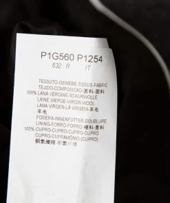 Emporio Armani Dark Grey Patterned Jacquard Wool Double Breasted Blazer M For Men -Emporio Armani sale luxury men emporio armani new clothes p158395 0006