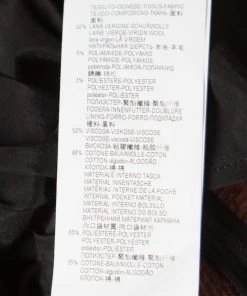 Emporio Armani Grey Wool Fingerprint Lined Tailored Blazer XXL For Men -Emporio Armani sale luxury men emporio armani new clothes p167659 001