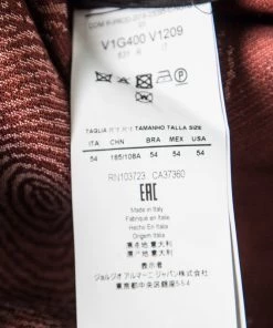 Emporio Armani Grey Wool Fingerprint Lined Tailored Blazer XXL For Men -Emporio Armani sale luxury men emporio armani new clothes p167659 008