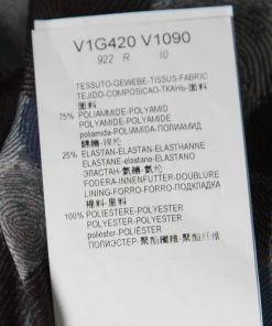 Emporio Armani Navy Blue Nylon Fingerprint Lined Double Breasted Jacket XL For Men -Emporio Armani sale luxury men emporio armani new clothes p167664 006