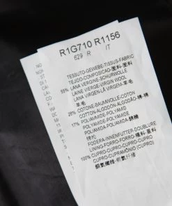 Emporio Armani Grey Horizontal Striped Wool And Cotton Two Button Blazer XL For Men -Emporio Armani sale luxury men emporio armani new clothes p168320 004