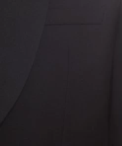 Emporio Armani Black Wool Shawl Lapel Tuxedo Blazer L For Men -Emporio Armani sale luxury men emporio armani new clothes p169251 002