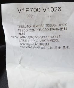 Emporio Armani Navy Blue Wool Side Buckle Detail Tailored Trousers XXXL For Men -Emporio Armani sale luxury men emporio armani new clothes p184155 004