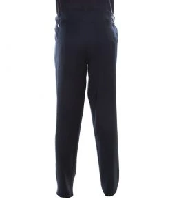 Emporio Armani Navy Blue Wool Side Buckle Detail Tailored Trousers XXXL For Men -Emporio Armani sale luxury men emporio armani new clothes p184155 006