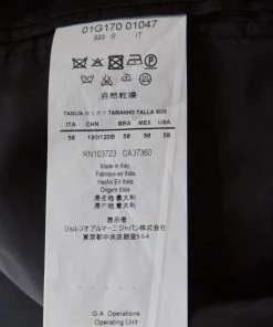 Emporio Armani Black Wool Satin Shawl Lapel Tuxedo Blazer 4XL For Men -Emporio Armani sale luxury men emporio armani new clothes p206280 009