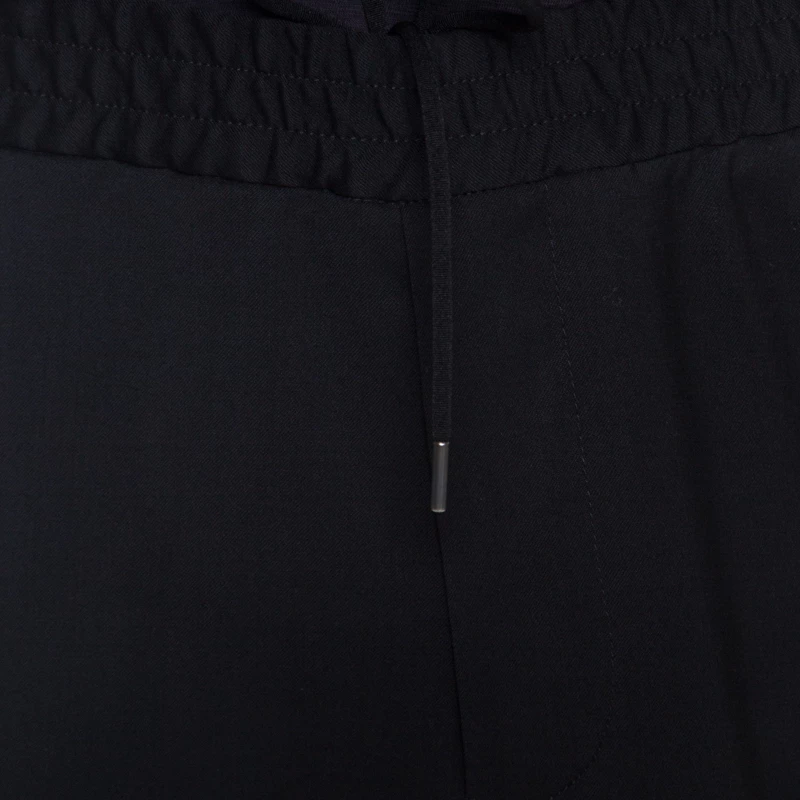 Emporio Armani Black Wool Elasticized Waist Straight Fit Trousers XL For Men 6 Emporio Armani Black Wool Elasticized Waist Straight Fit Trousers XL For Men - Image 4