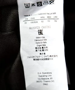 Emporio Armani Black Dark Wash Denim Studded Pocket Detail Tapered Jeans XL For Men -Emporio Armani sale luxury men emporio armani new clothes p206342 006