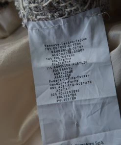 Emporio Armani Grey And Beige Cotton Blend Tweed Blazer L For Men -Emporio Armani sale luxury men emporio armani new clothes p209500 004