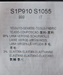 Emporio Armani Black Wool Zip Detail Trousers XXL For Men -Emporio Armani sale luxury men emporio armani new clothes p258671 004