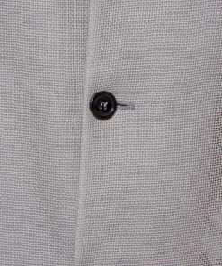 Emporio Armani Grey Linen & Cotton Leno Mesh Jacket XXL For Men -Emporio Armani sale luxury men emporio armani new clothes p333783 001