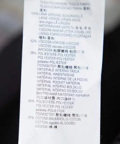 Emporio Armani Black Textured Wool Jacquard Tailored Blazer XXL For Men -Emporio Armani sale luxury men emporio armani new clothes p352210 005