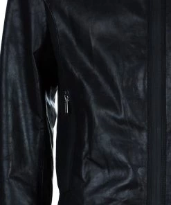 Emporio Armani Men's Crinkle Leather Jacket L For Men -Emporio Armani sale luxury men emporio armani new clothes p46397 006