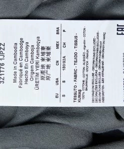 Emporio Armani Grey NYC Print Cotton Crew Neck T-Shirt S For Men -Emporio Armani sale luxury men emporio armani new clothes p491220 006