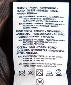 Emporio Armani Navy Blue Cashmere Double Breasted Coat XXXL For Men -Emporio Armani sale luxury men emporio armani new clothes p492031 005