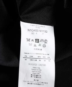 Emporio Armani Dark Blue Pinstriped Wool Single Breasted Suit XXL For Men -Emporio Armani sale luxury men emporio armani new clothes p602054 006