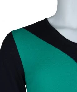 Emporio Armani Color Block V-Neck Sweater M For Men -Emporio Armani sale luxury men emporio armani new clothes p61106 005