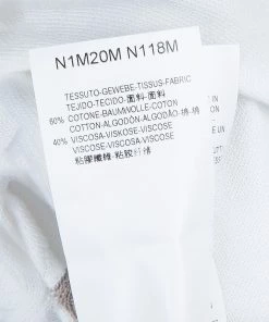 Emporio Armani White Perforated Colorblock Sweater L For Men -Emporio Armani sale luxury men emporio armani new clothes p61155 013