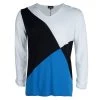 Emporio Armani Colorblock V-Neck Sweater XXL For Men -Emporio Armani sale luxury men emporio armani new clothes p65952 001