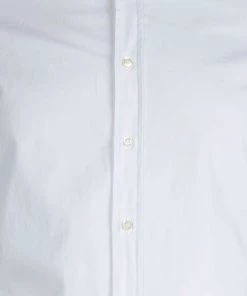 Emporio Armani Men's White Cotton Tailored Fit Shirt L For Men -Emporio Armani sale luxury men emporio armani new clothes p74756 004
